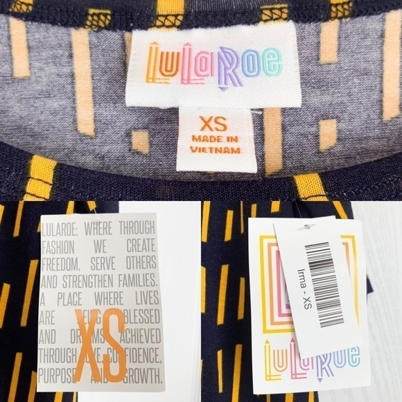 LuLaRoe Chevron Irma Top - Picture 7 of 9